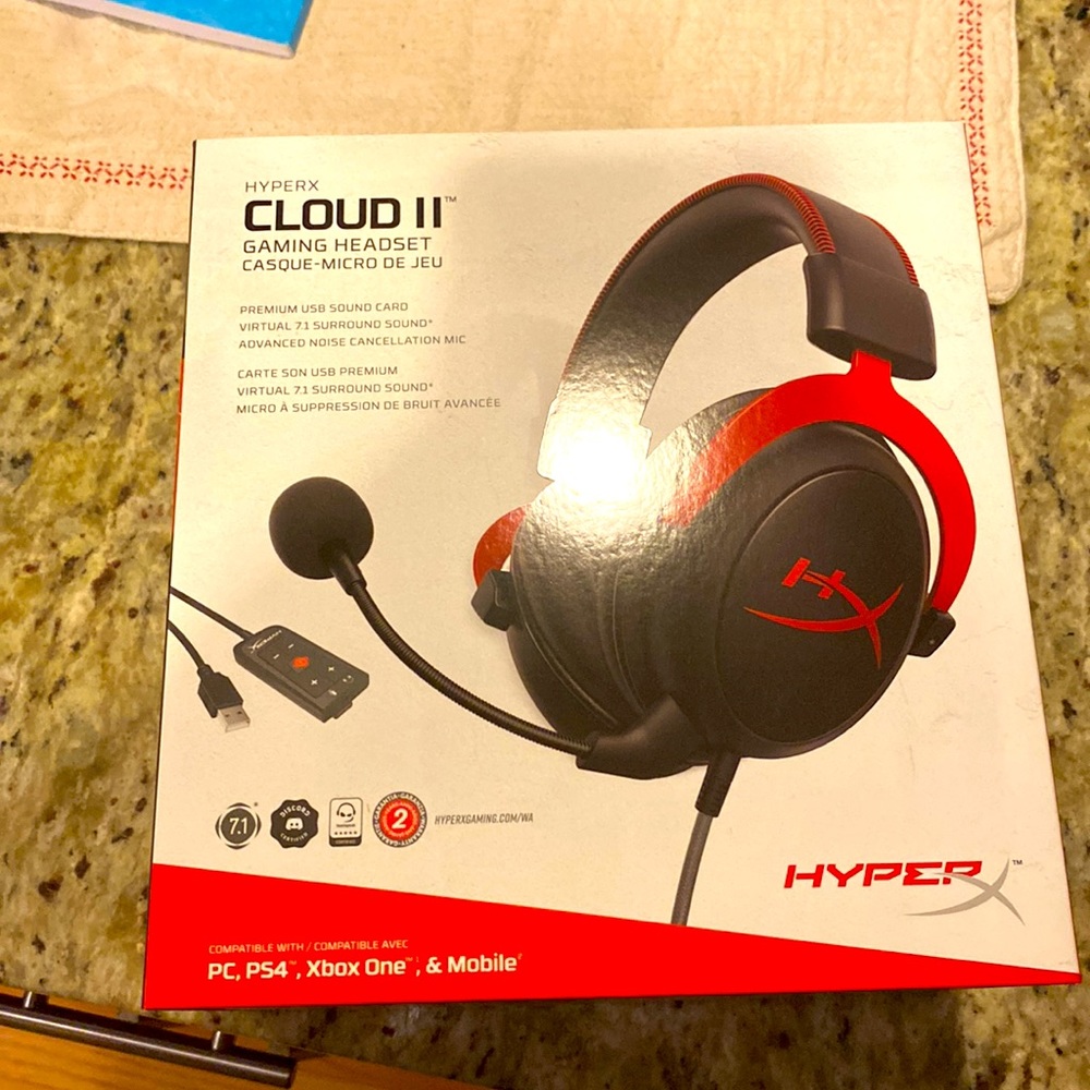 Unopened HyperX Cloud II Headset